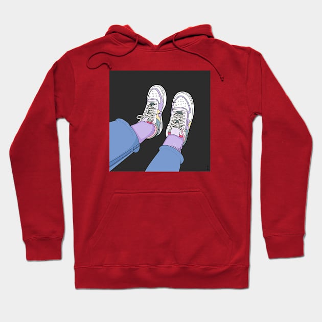 I love my purple shoes Hoodie by hazal kirikci